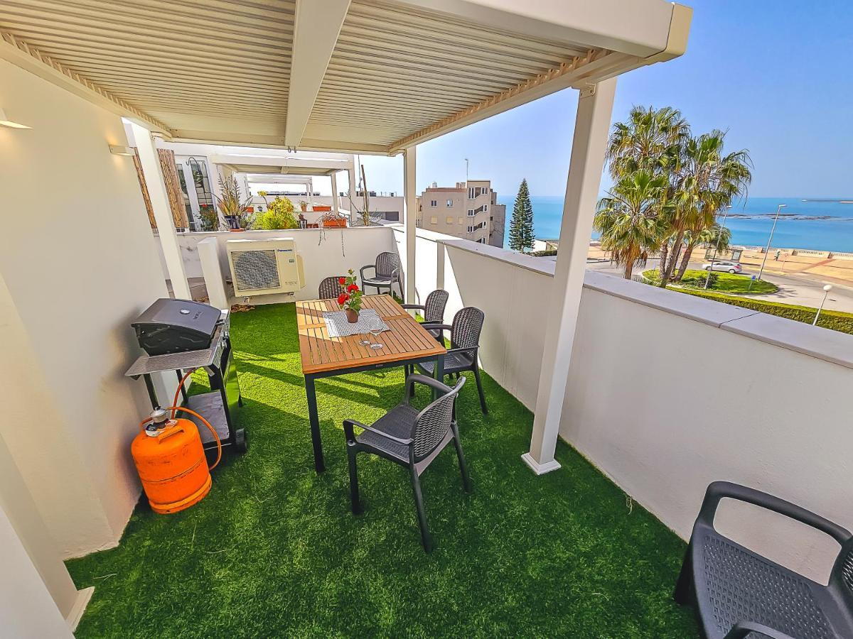 Oceanfront Duplex With A Rooftop Pool And Terrace El Puerto de Santa María Exteriér fotografie